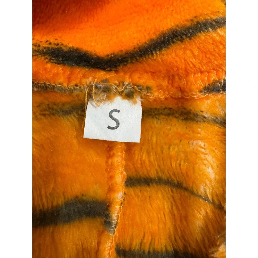 Disney Tigger Character Fleece Union Suit Pajamas Orange Small Halloween cozy